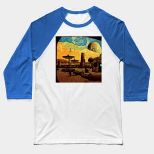 Starry Night in Mos Eisley Tatooine Baseball T-Shirt